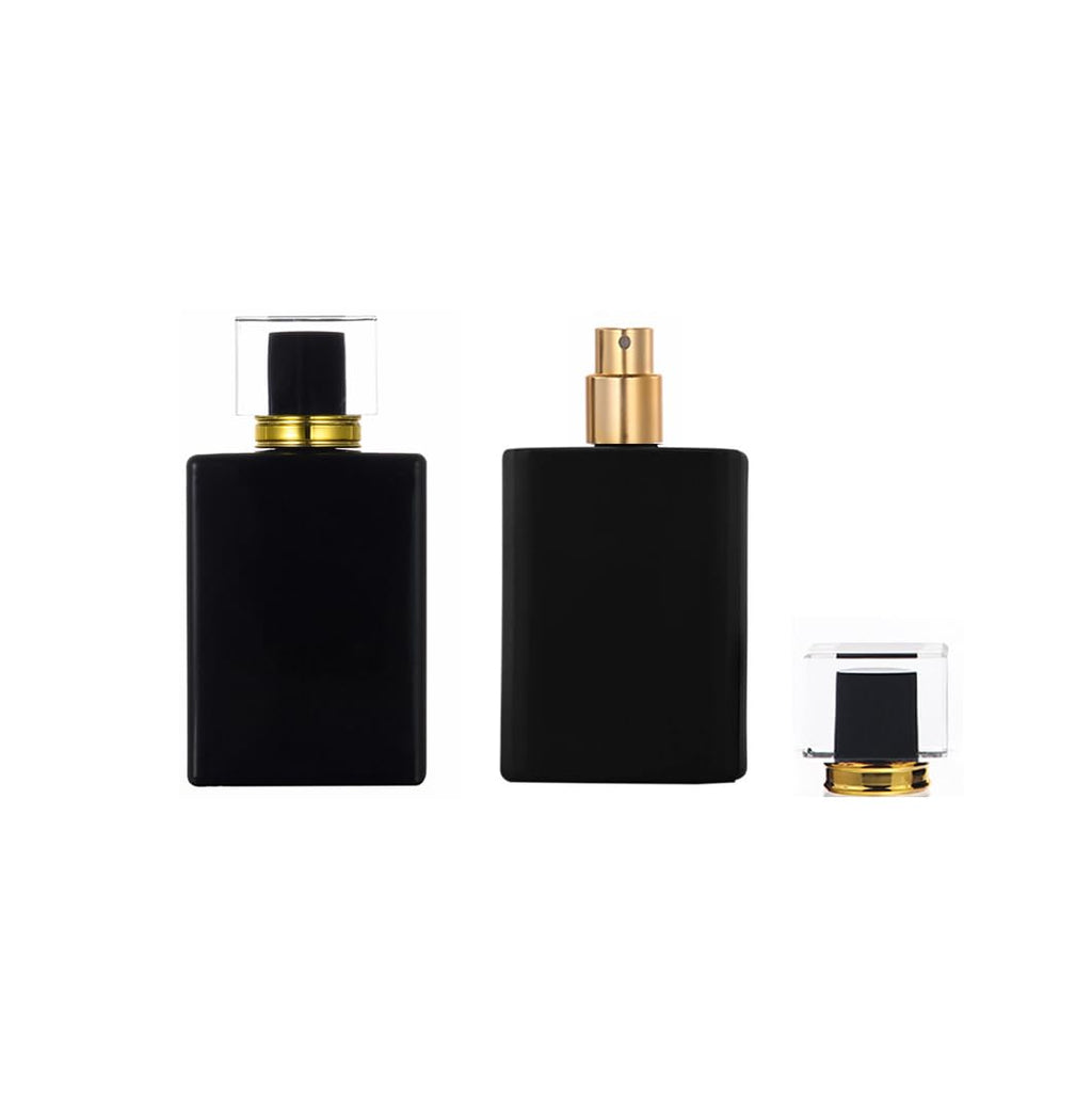 YORROR 2 Pcs 50ml Clear Glass Perfume Atomizer Spray Bottles Refillable