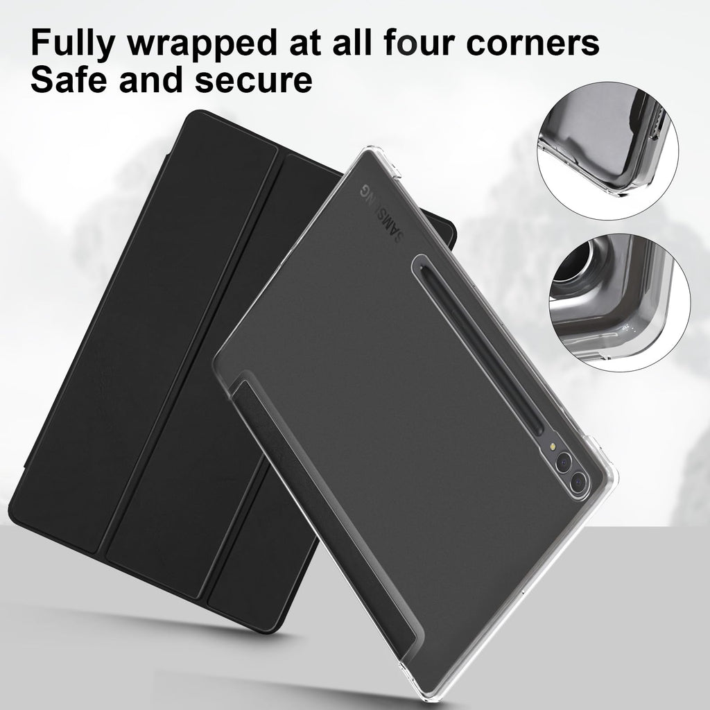 SSS·GRGB Case for 14.6" Samsung Galaxy Tab S10 Ultra S Pen Holder Black