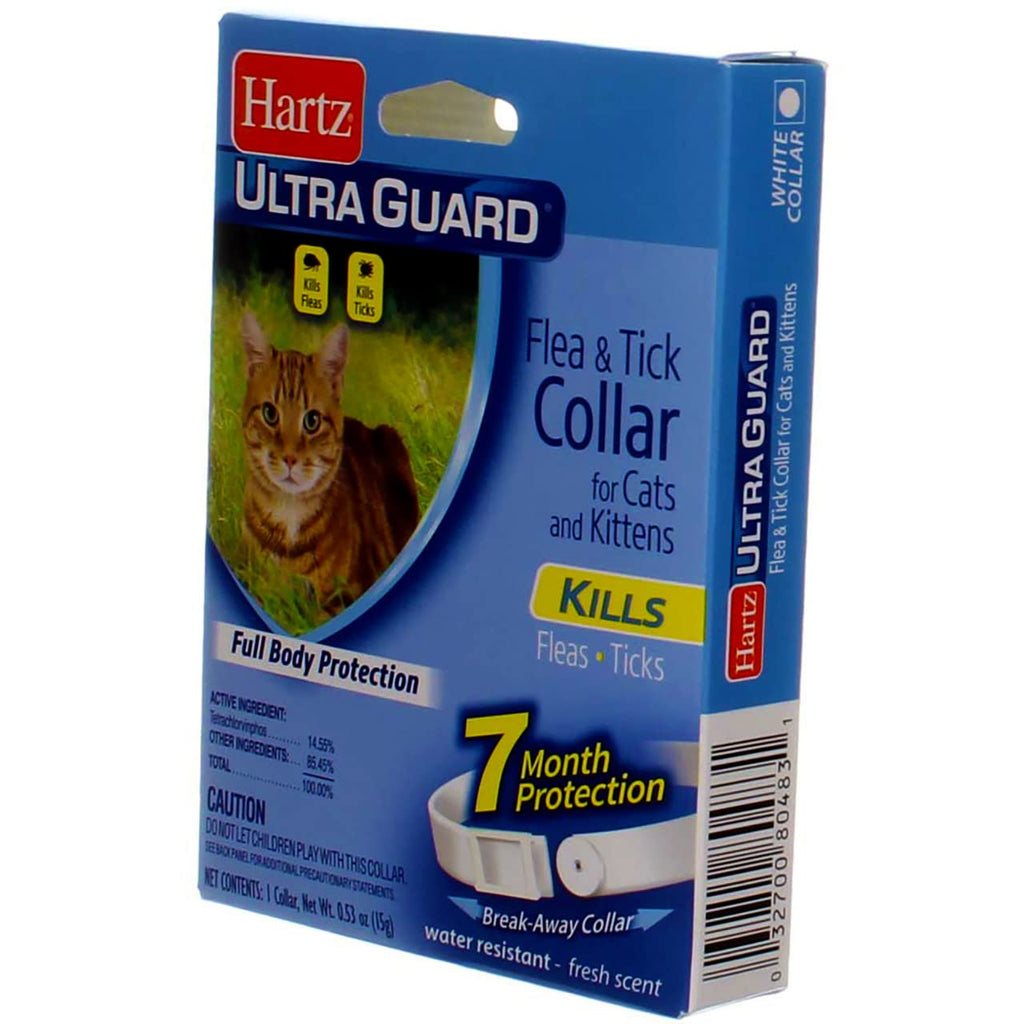 Hartz UltraGuard Flea & Tick Cat and Kitten Collar White 1 ct 7 Month