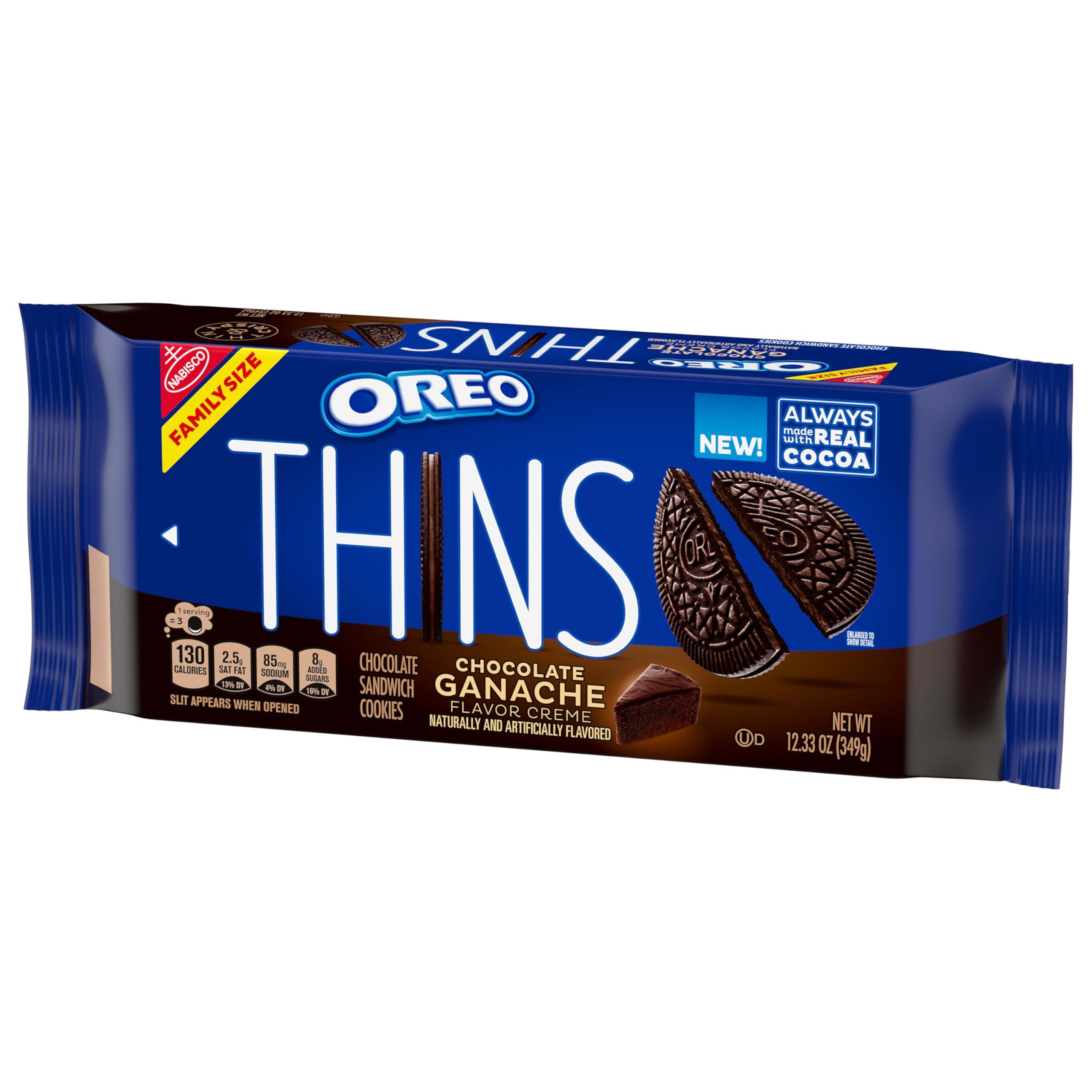 BestBy05/26 OREO Thins Chocolate Ganache Creme Sandwich Cookies 10 Count