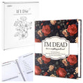 gisgfim I'm Dead Now What End of Life Planner Organizer Binder 8.5x11 Flower