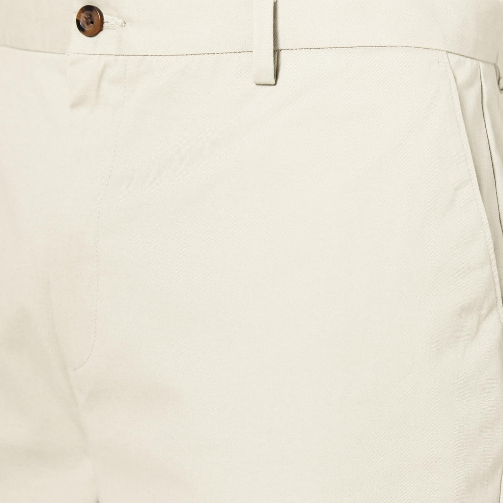 Amazon Essentials Men's Classic-Fit Flat-Front Chino Pant Stone Size 35x34