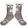 Kiddokids Women's Fuzzy Slipper Socks with Grippers Warm Cozy Fleece - One Size