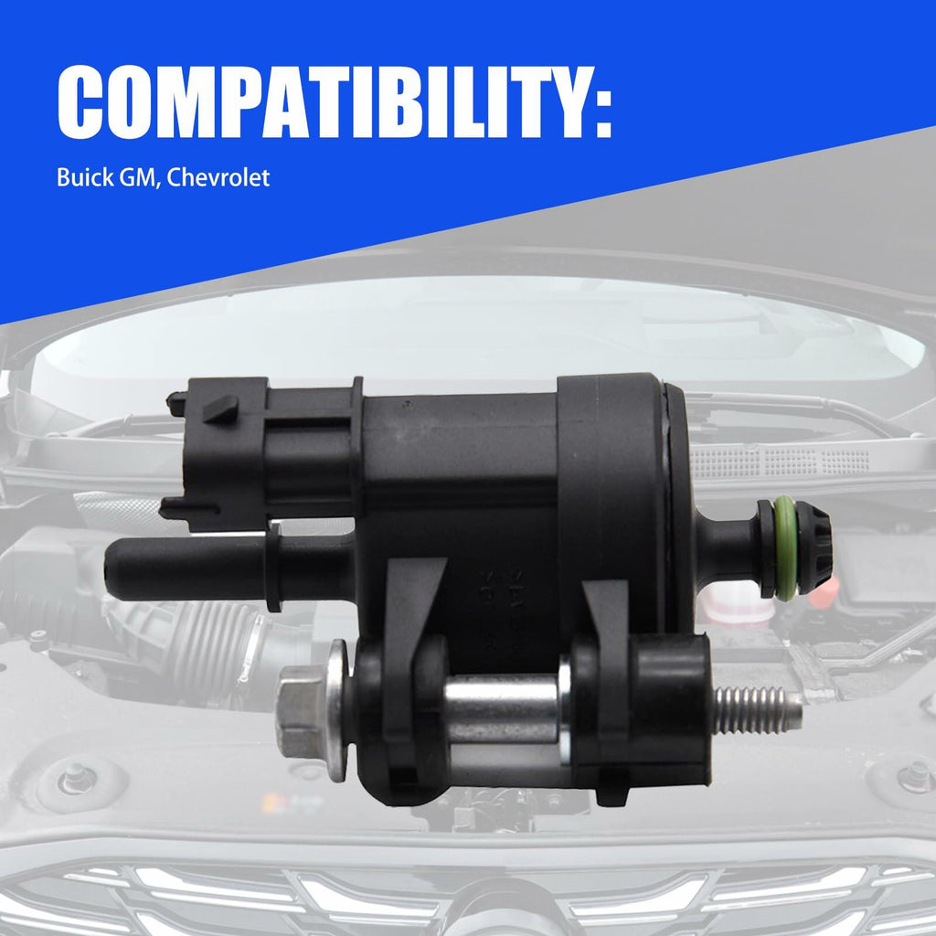 Yonput Car Vapor Canister Purge Valve Durable Vacuum Vent Valve Black