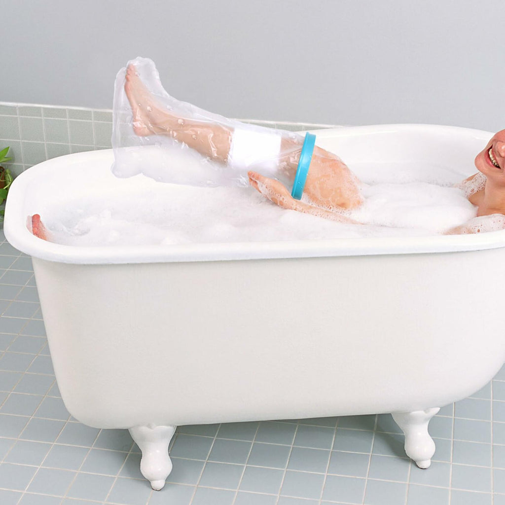 QBYVQQN Kids Cast Cover Waterproof Lower Leg Protector Soft Seal Shower