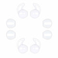 JNSA Ear Tips & Sports Hooks for AirPods Super Thin Charging-Friendly White