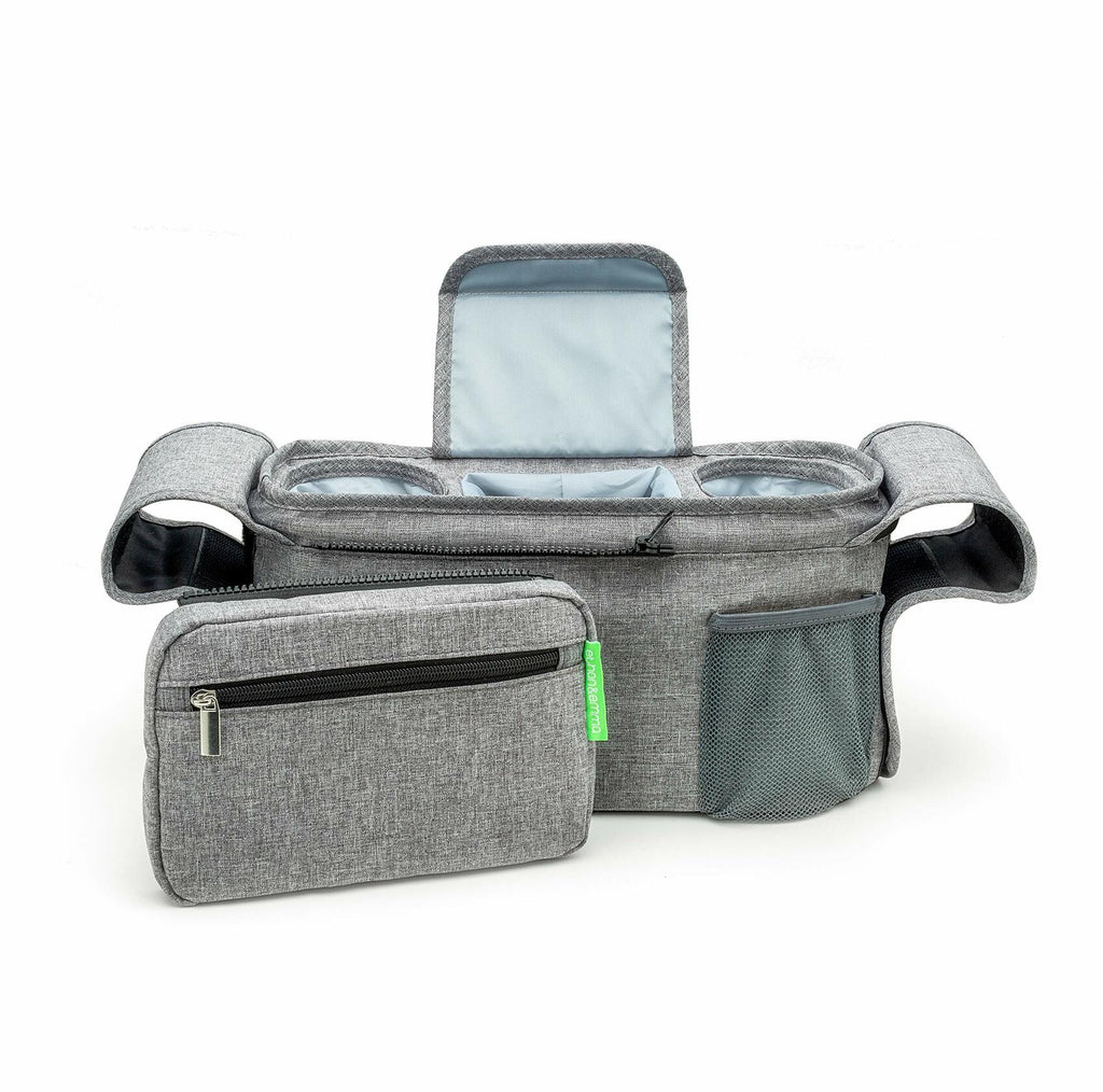 Ethan & Emma Universal Stroller Organizer Insulated Cup Holders Diaper Storage