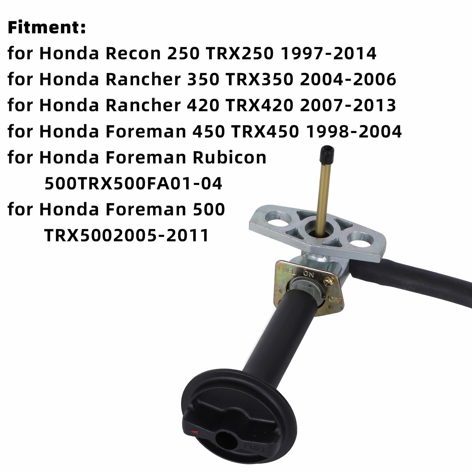 CHTAIXIN Fuel Valve Petcock Lever Compatible Honda TRX250 350 400 420 500