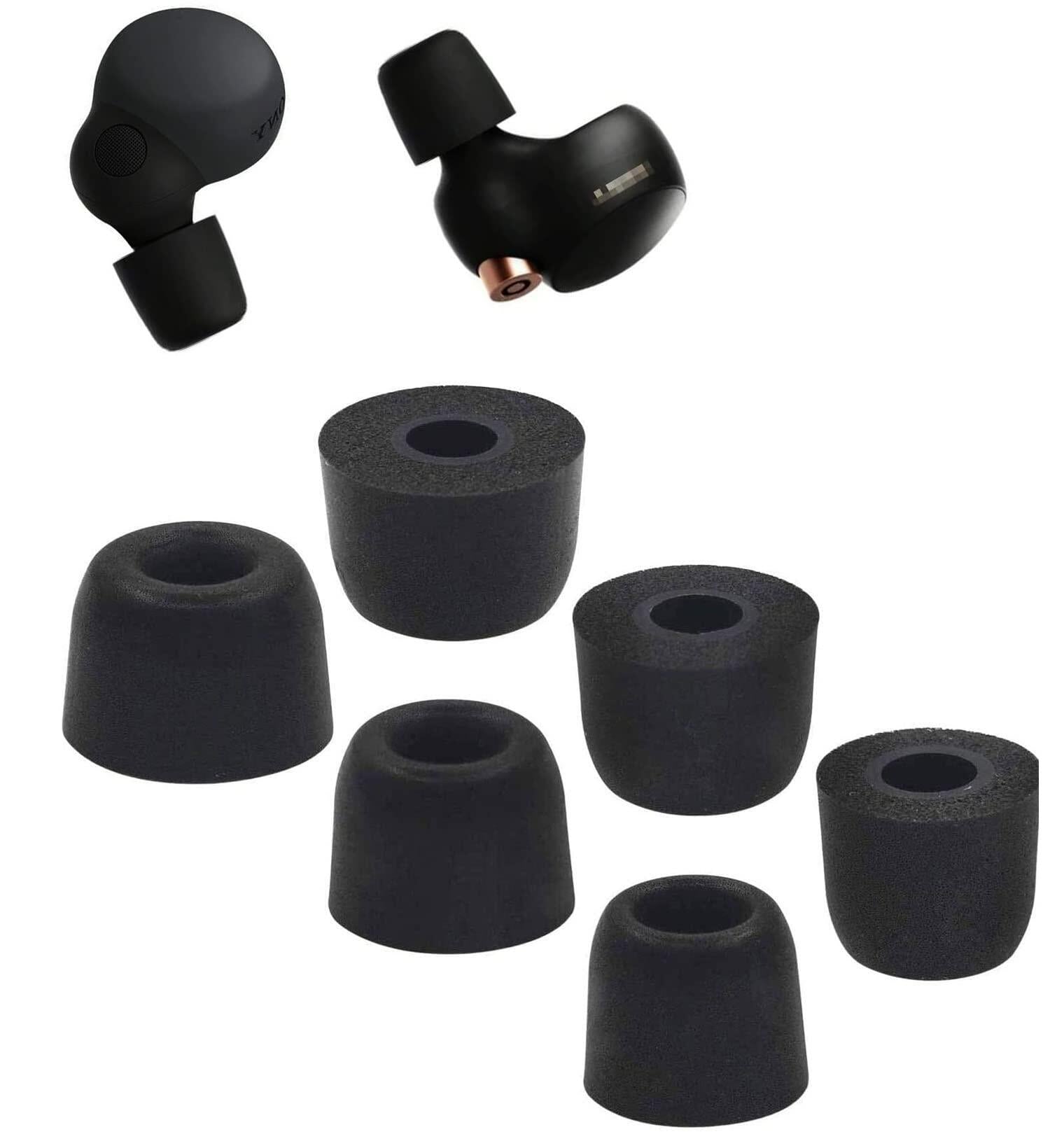 BLLQ Memory Foam Earbud Tips Replacement Eartips for Sony S M L 6 Pairs